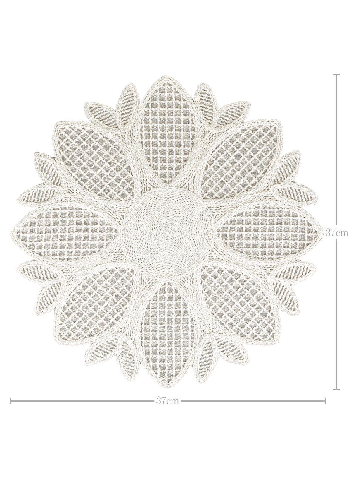 Lugar Americano Lotus Branco Mameg