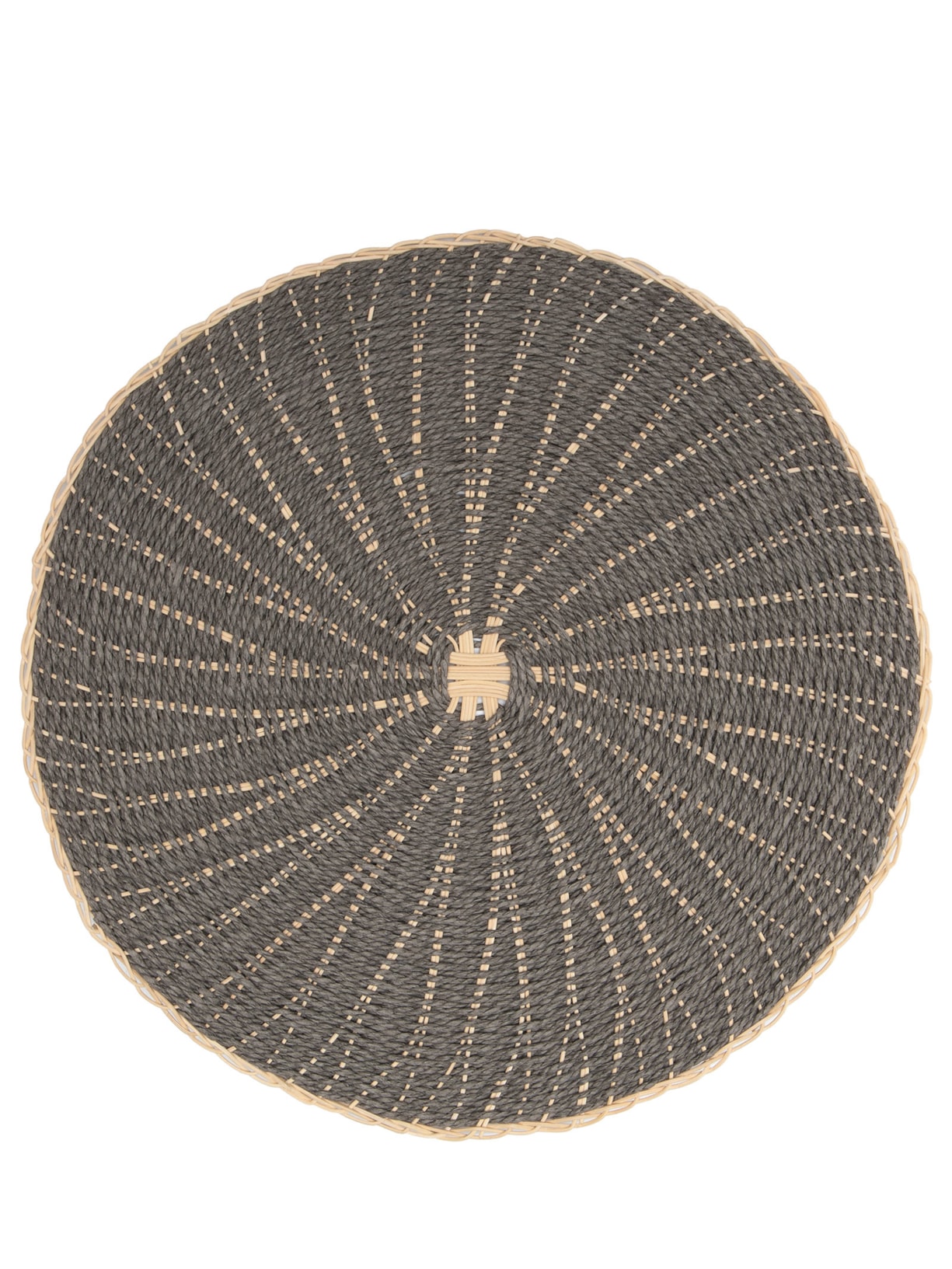 Lugar Americano Mix Em Rattan 1 Peça - Cinza