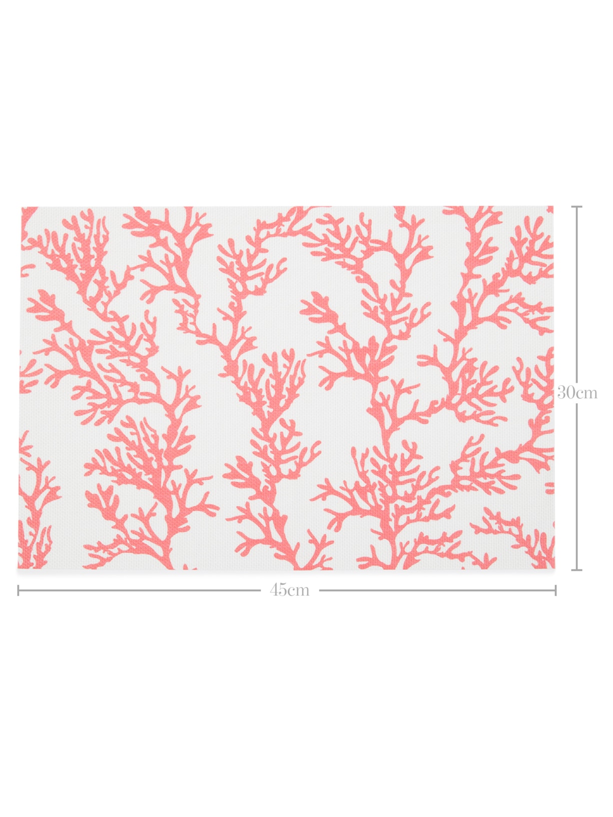 Lugar Americano Pvc Coral 1 Unidade Rosa '2Home