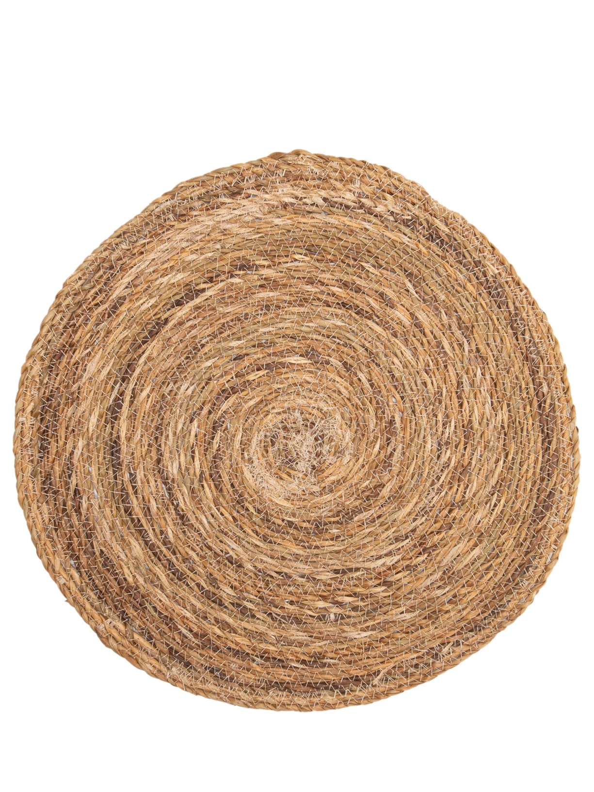 Lugar Americano Redondo Em Fibra Natural 1 Unidade Bege '2Home