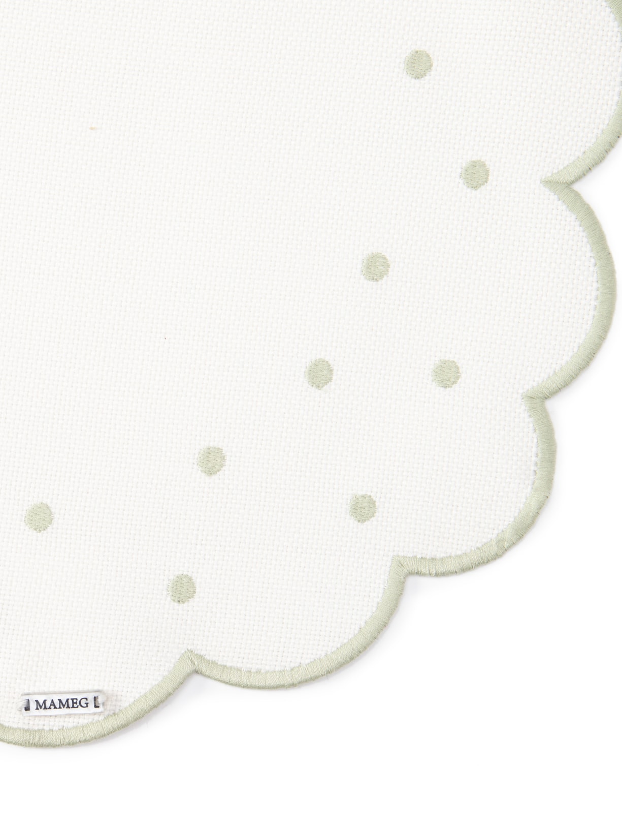 Lugar Americano Select Poá Celadon 1 Unidade Off White Mameg