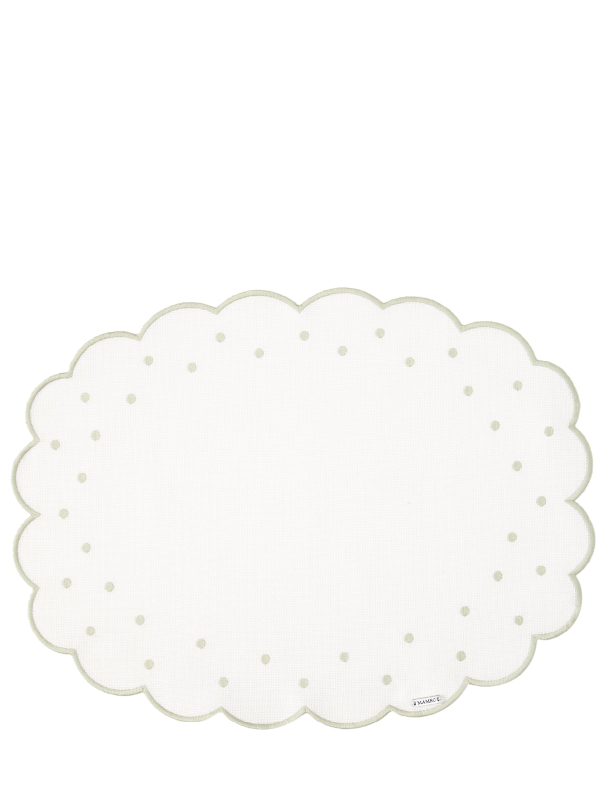 Lugar Americano Select Poá Celadon 1 Unidade Off White Mameg