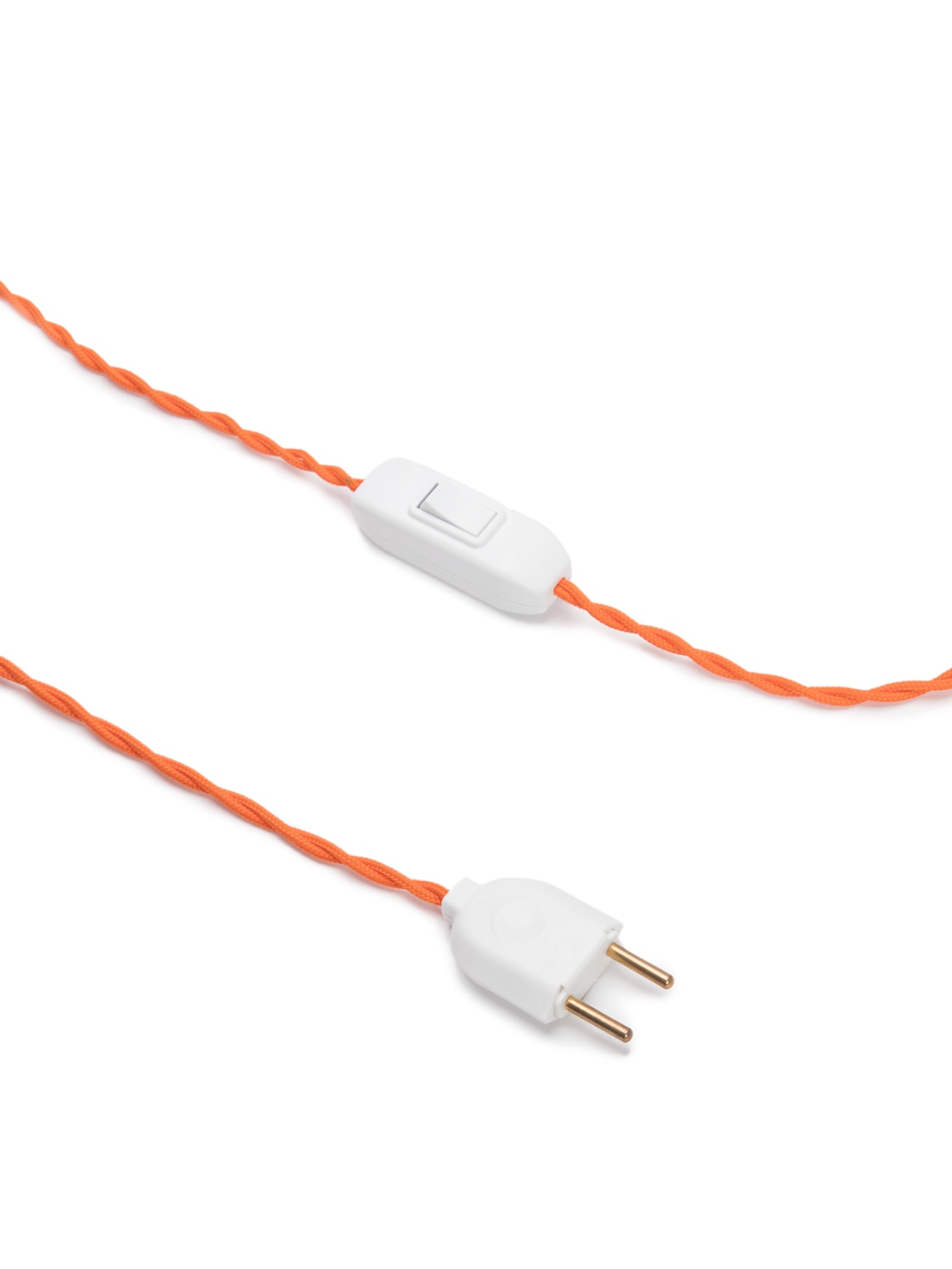 Luminária Amor Concreto Haste Fio Laranja Cinza Ric Melo Design