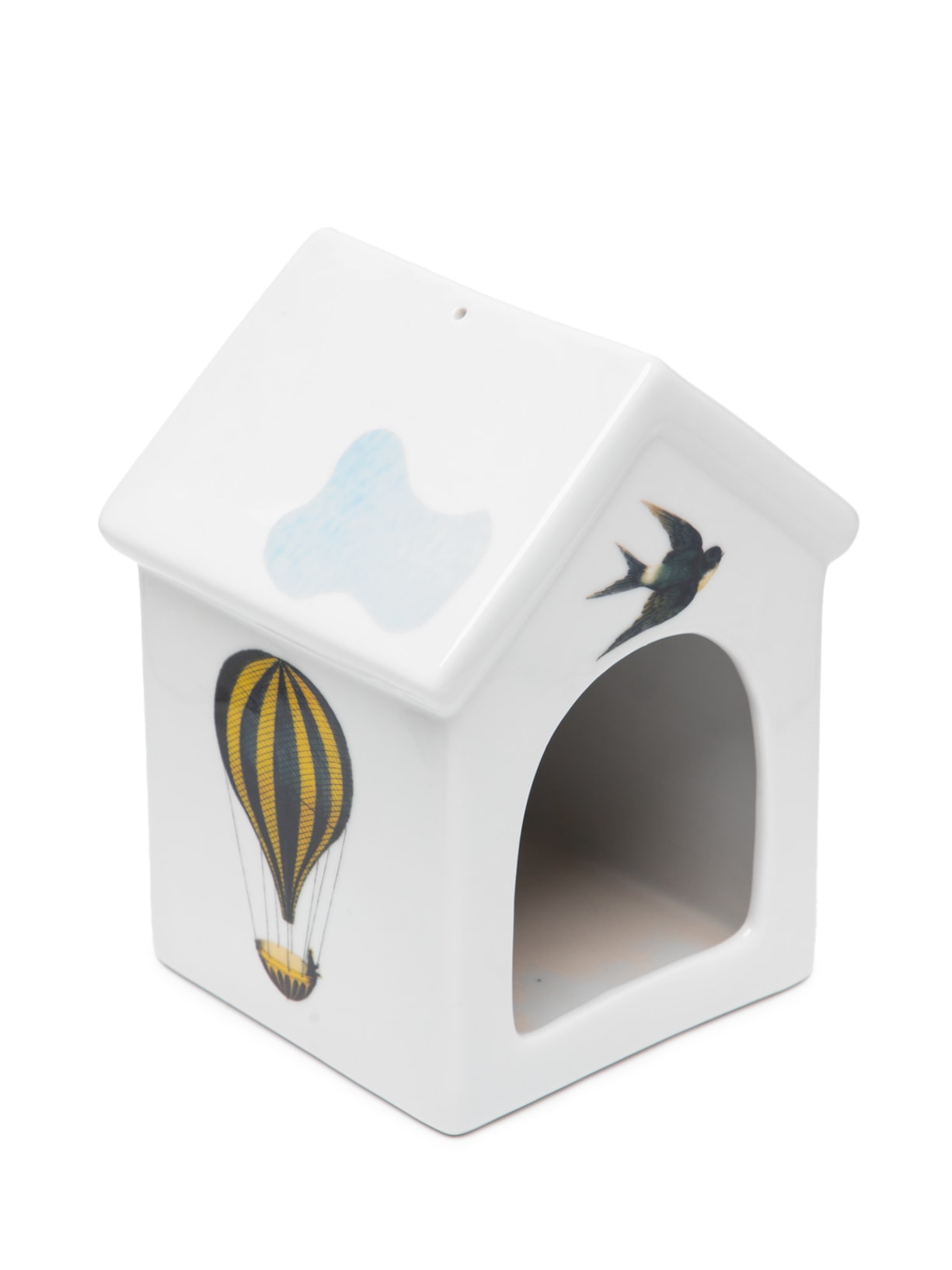 Luminária Casinha Balão Com Andorinha - Branco