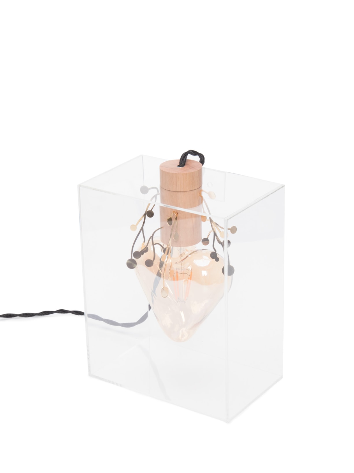 Luminária Coração Apertado Pracinha - Marrom