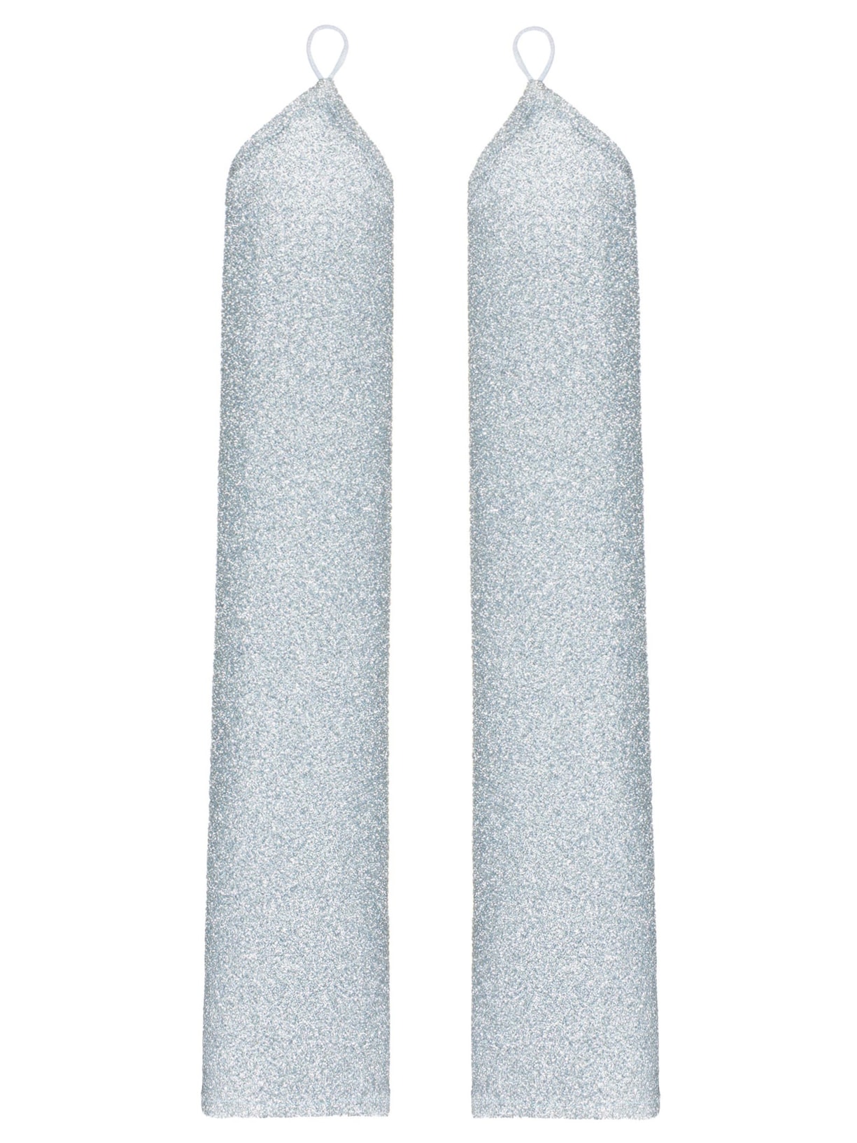 Luva 7/8 Carnaval Em Lurex - Azul