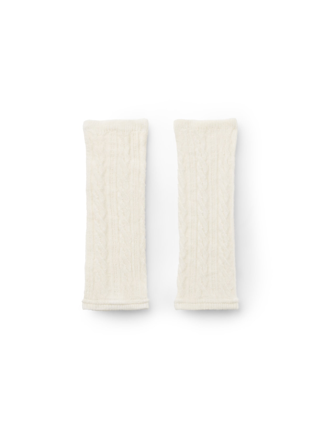 Luva Com Lã e Cashmere - Off-White