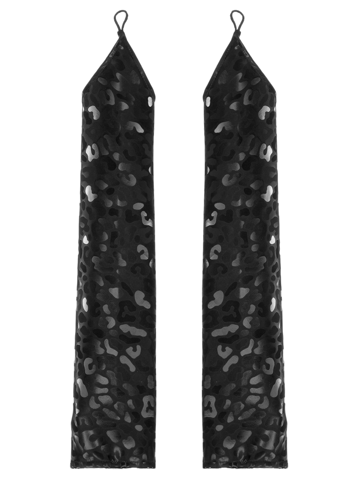 Luva Feminina 7/8 Carnaval Animal Print Preto Market 33