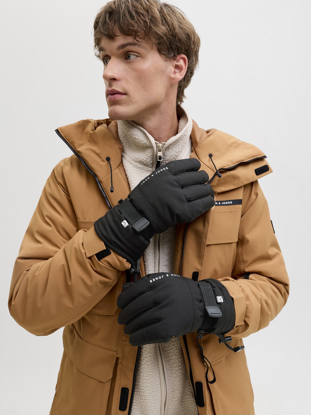 Luva Masculina Jacvalley Gloves Ski Preto Jack & Jones