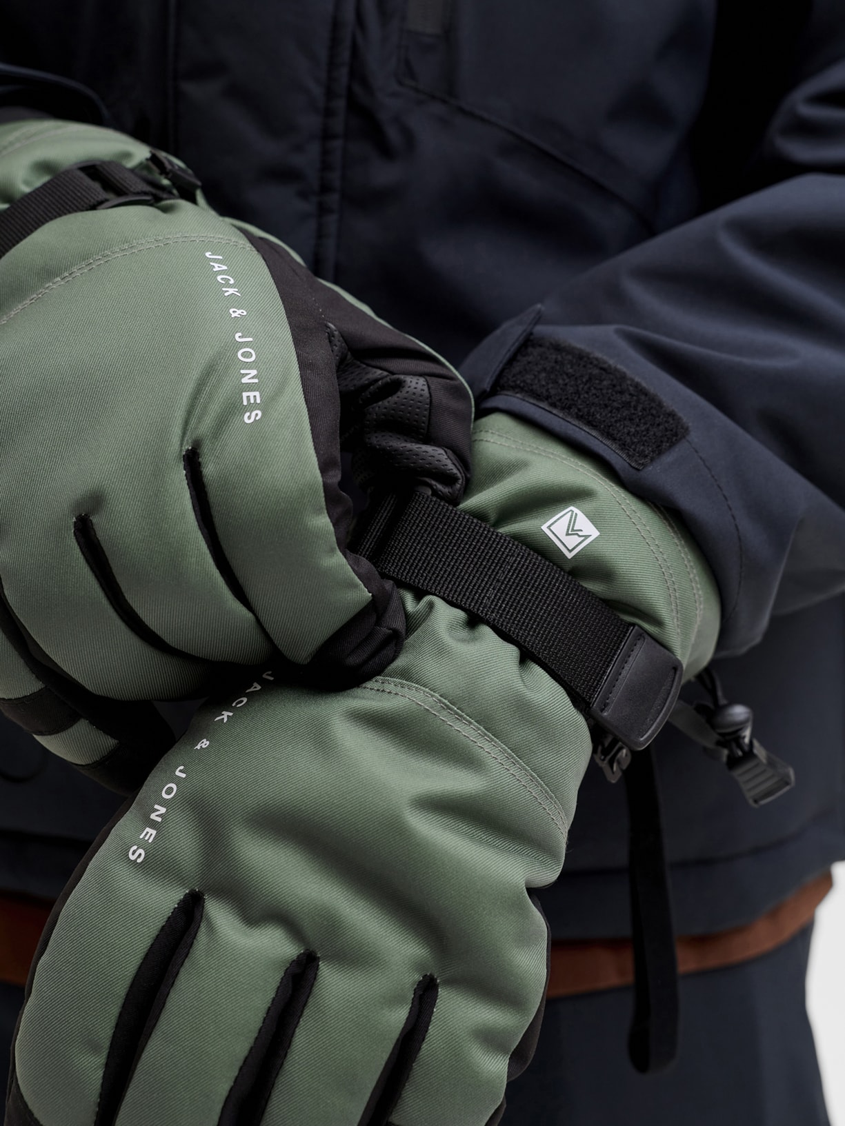 Luva Masculina Jacvalley Gloves Ski Verde Jack & Jones