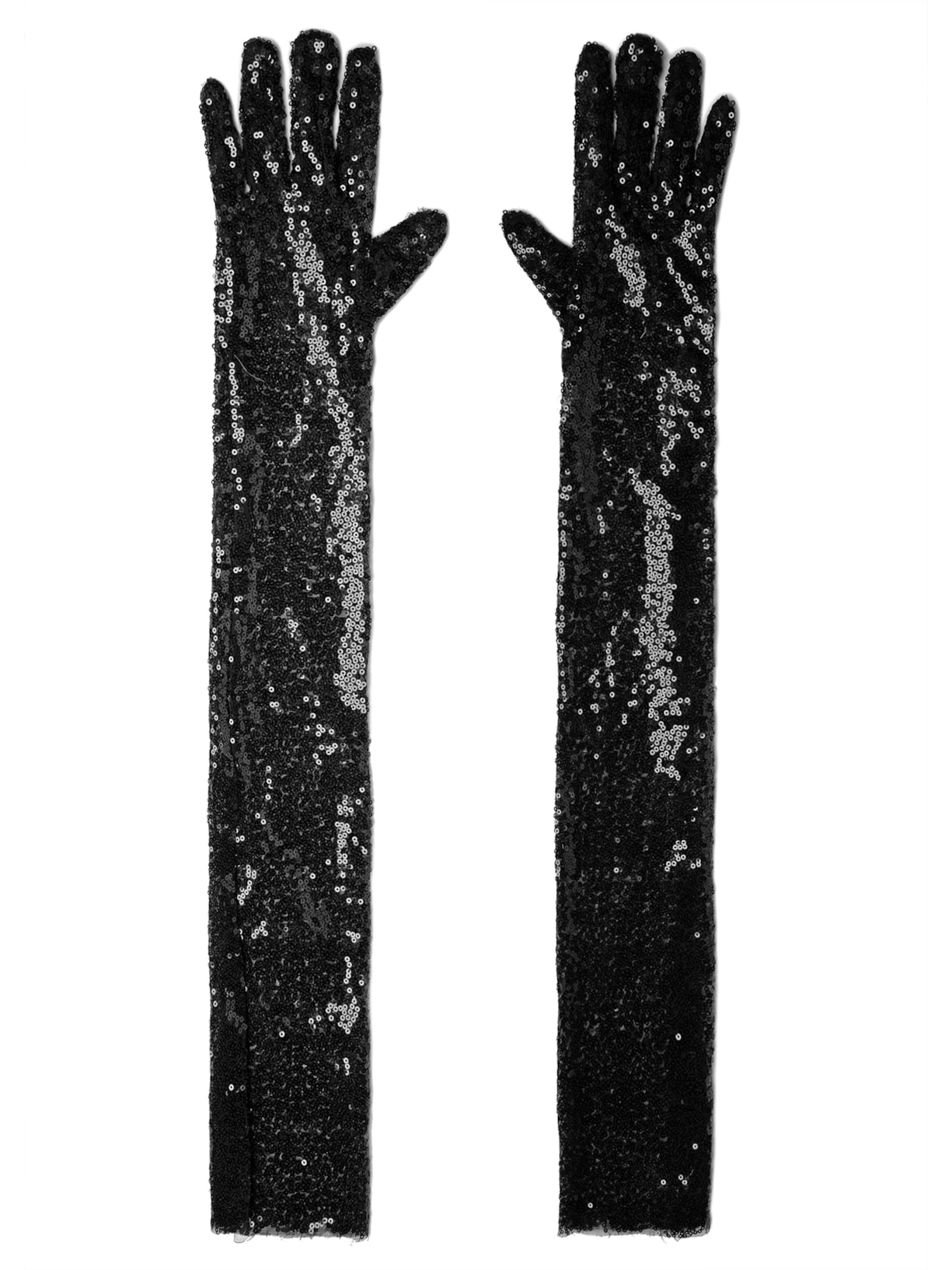 Luvas Femininas Paetês - Preto