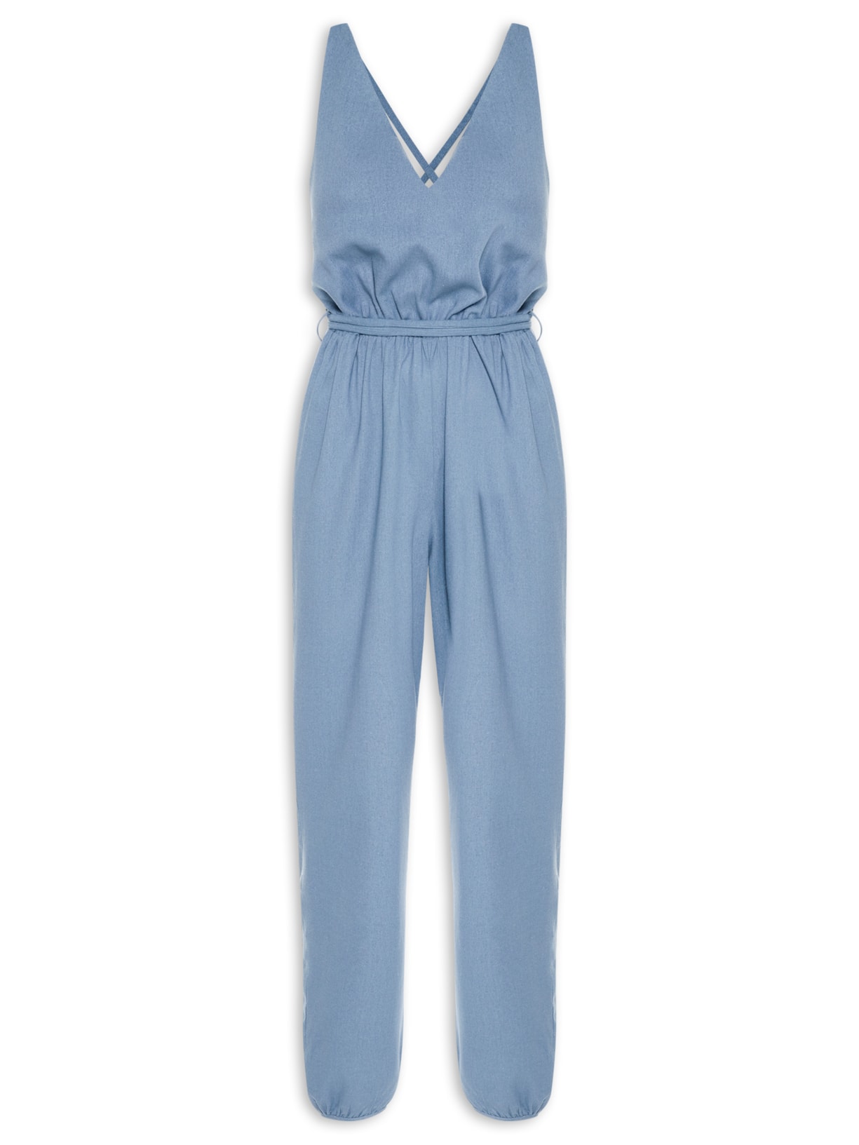 Macacão Alça Cadarço - Azul