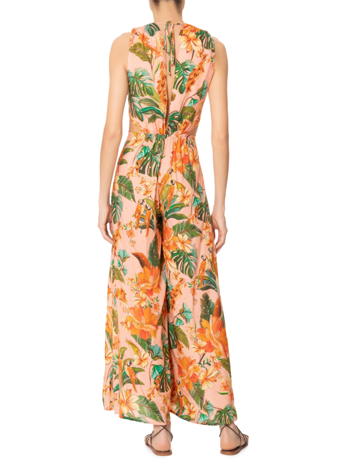 Macacão Canto Dos Pássaros Rosa Farm