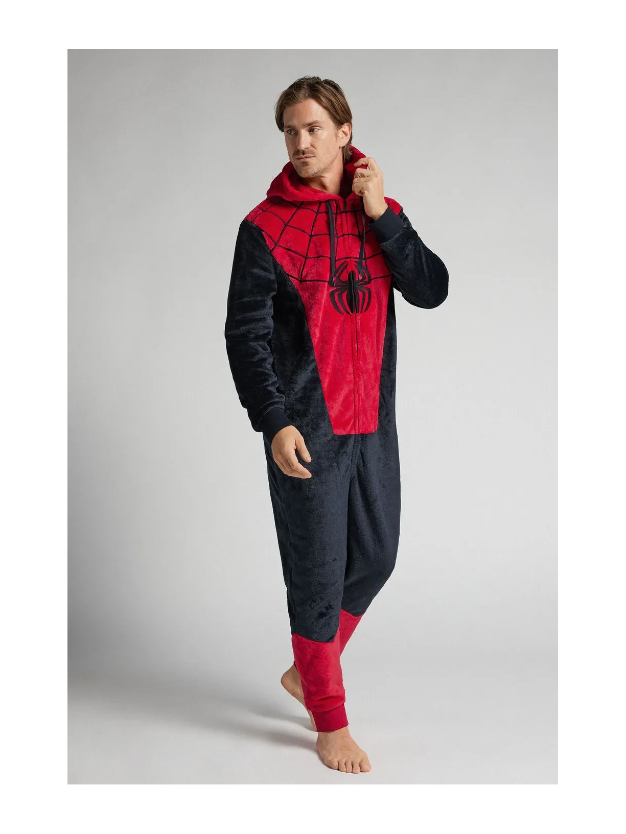 Macacão Com Efeito Soft Marvel Homem-Aranha Azul Intimissimi