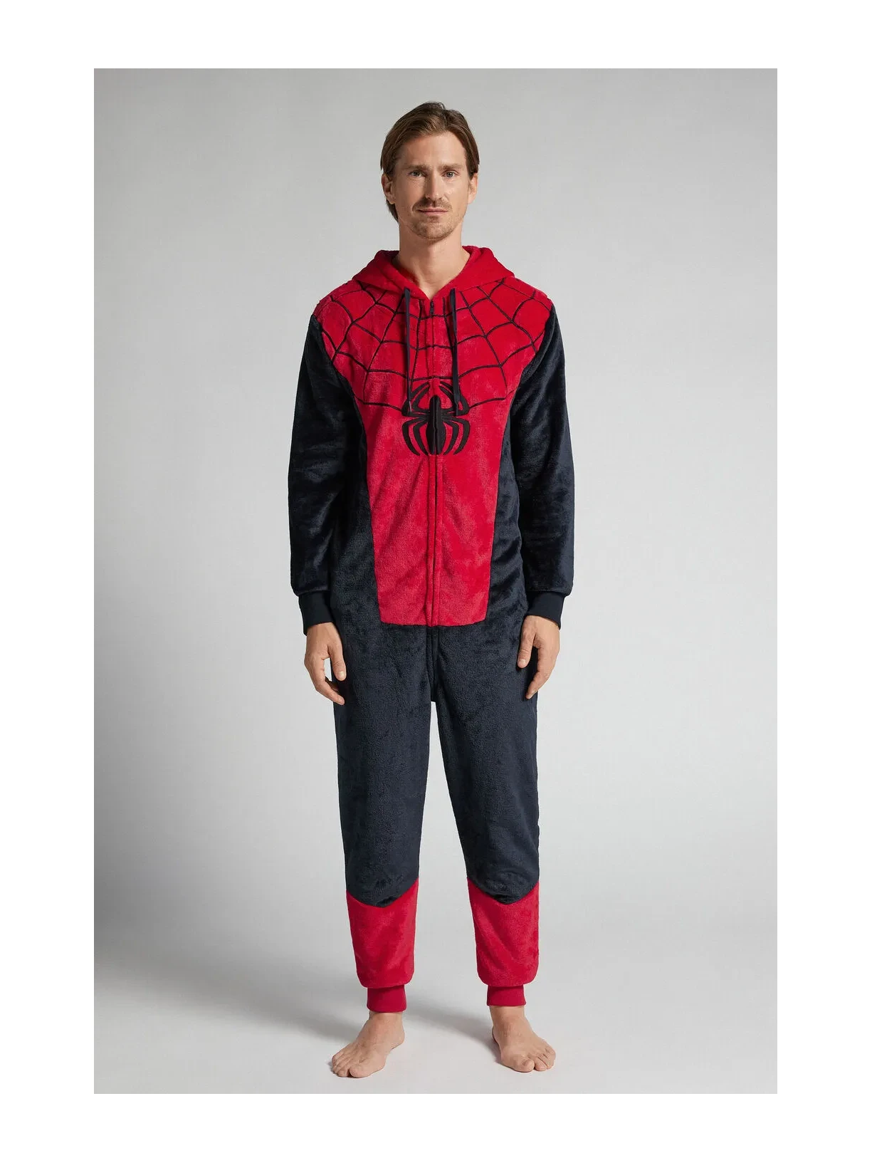 Macacão Com Efeito Soft Marvel Homem-Aranha Azul Intimissimi