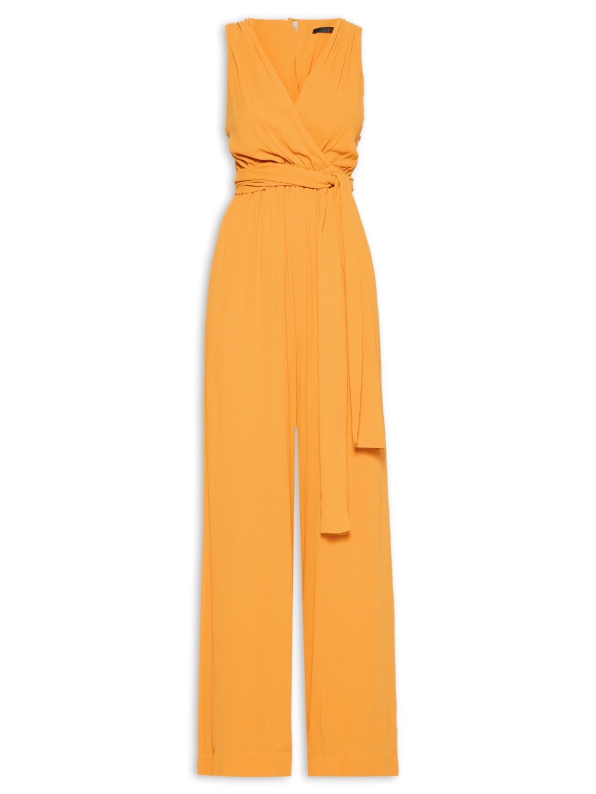 Macacão Drapeado Costas - Laranja