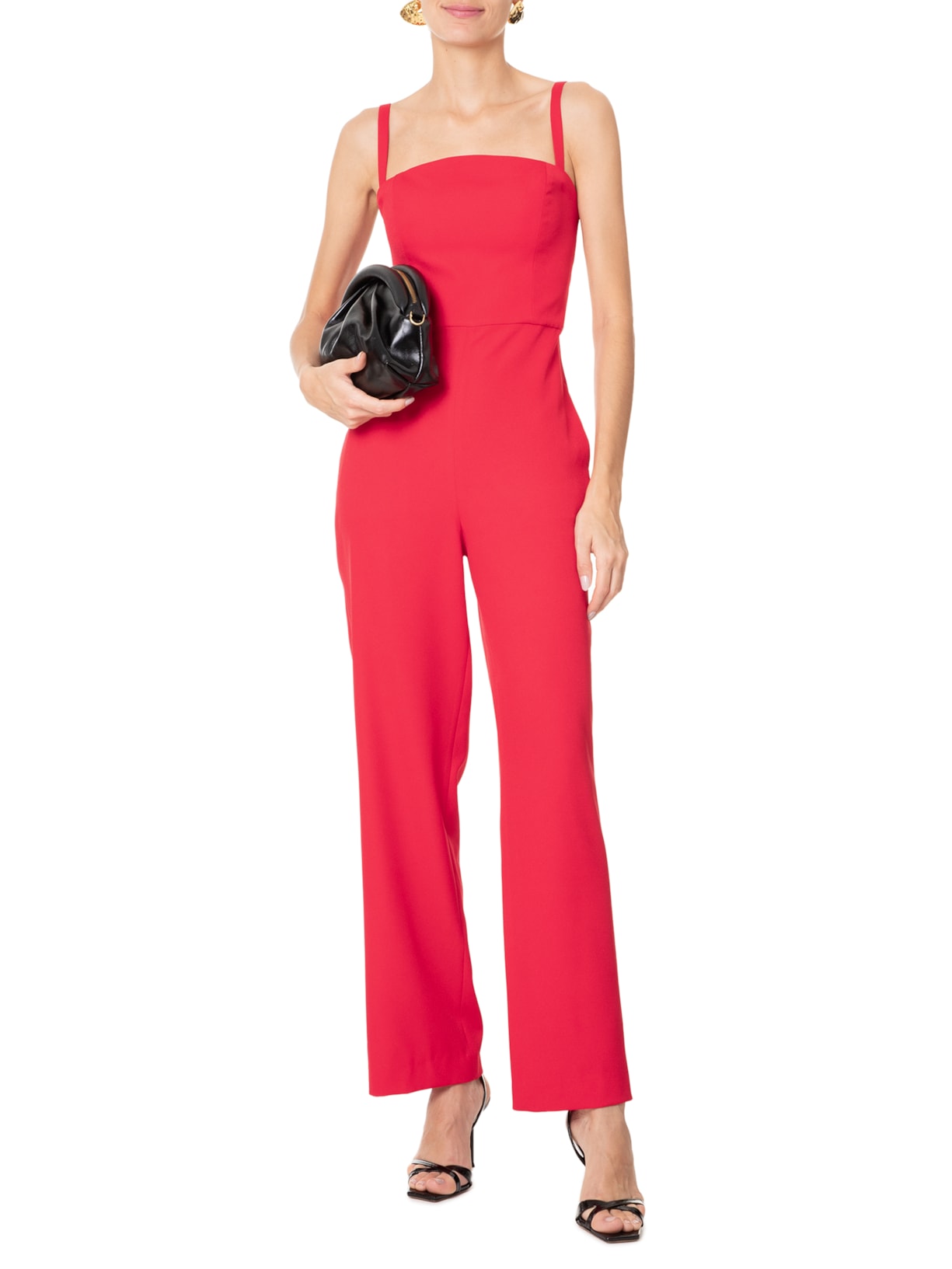 Macacão Feminina Antônia Vermelho  Carol Bassi