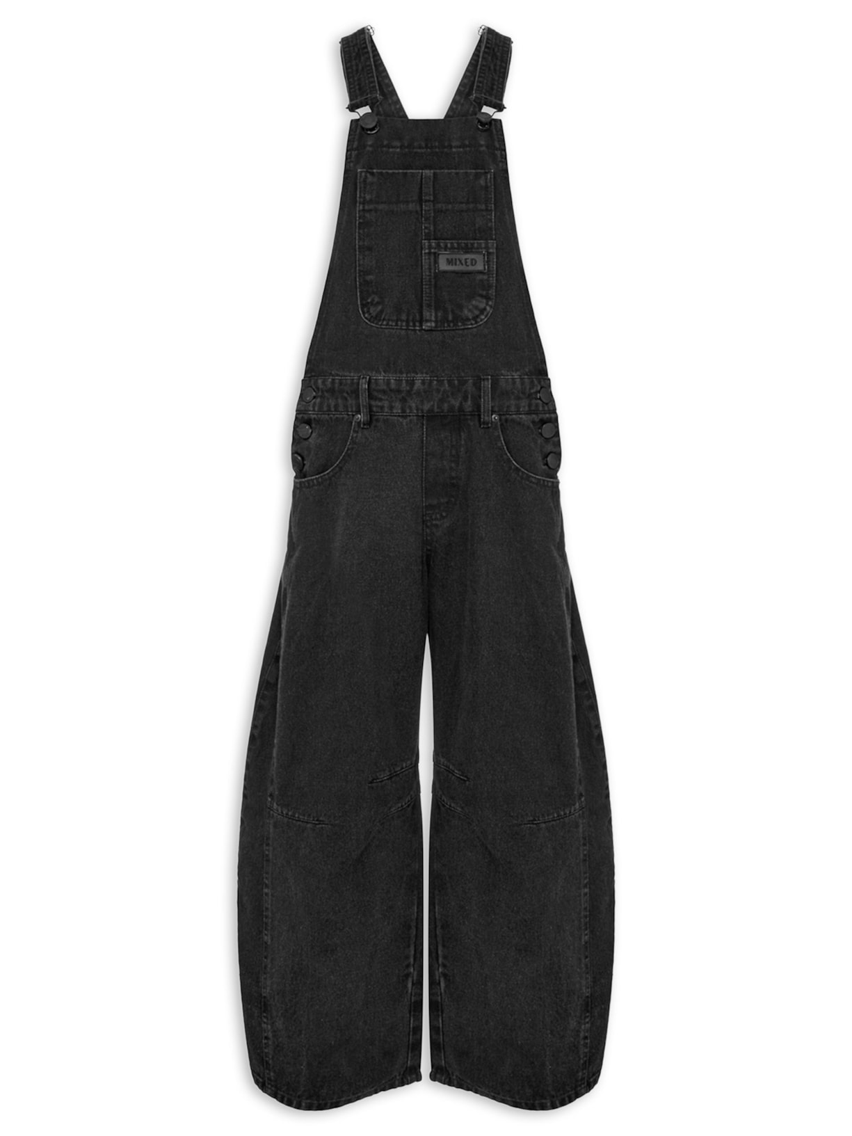Macacão Feminina Barrel Flávia - Preto