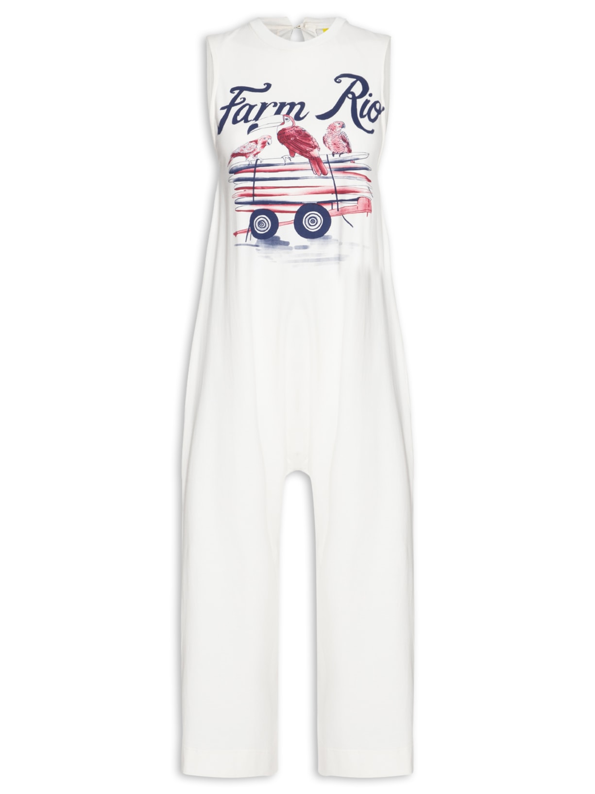 Macacão Feminina Pilha de Pranchas – Branco Farm