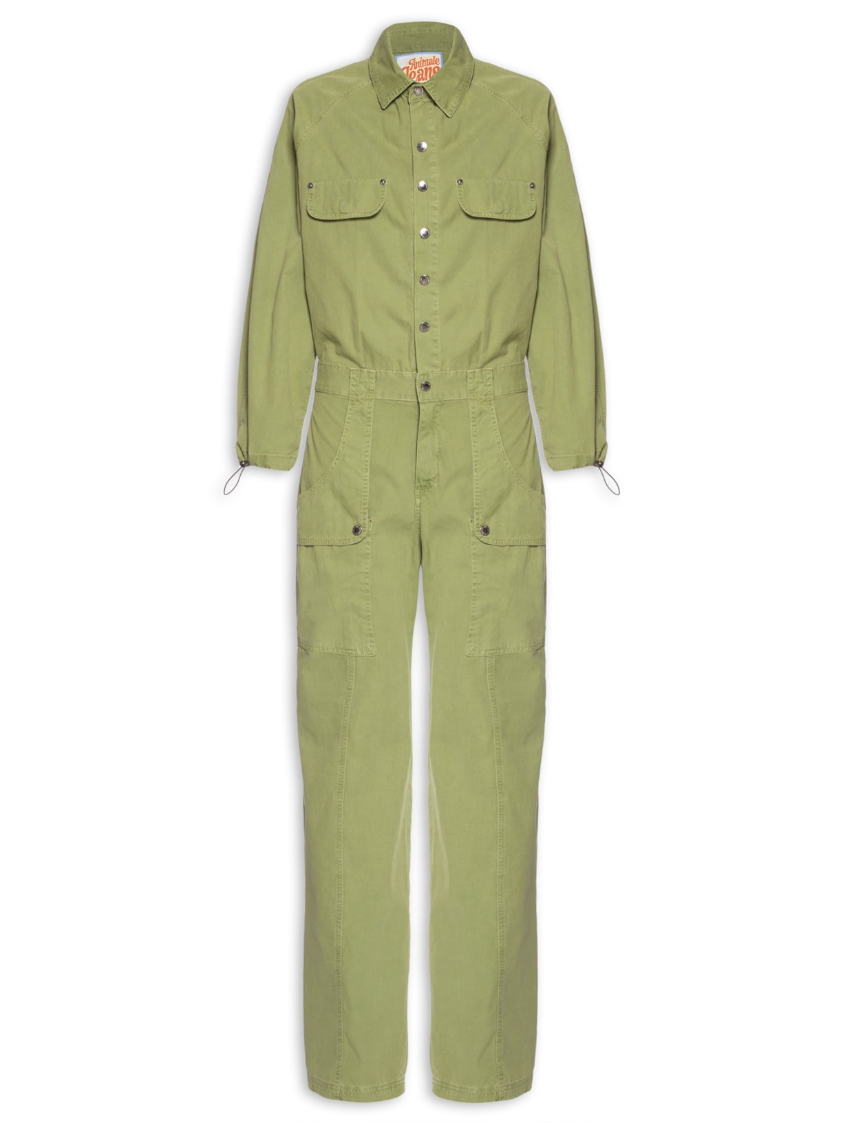 Macacão Feminino 70s Manga Raglan - Verde