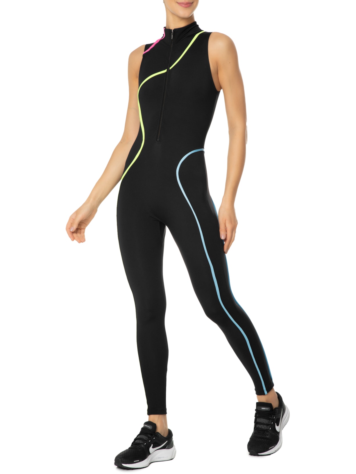 Macacão Feminino Açucena Preto Lauf