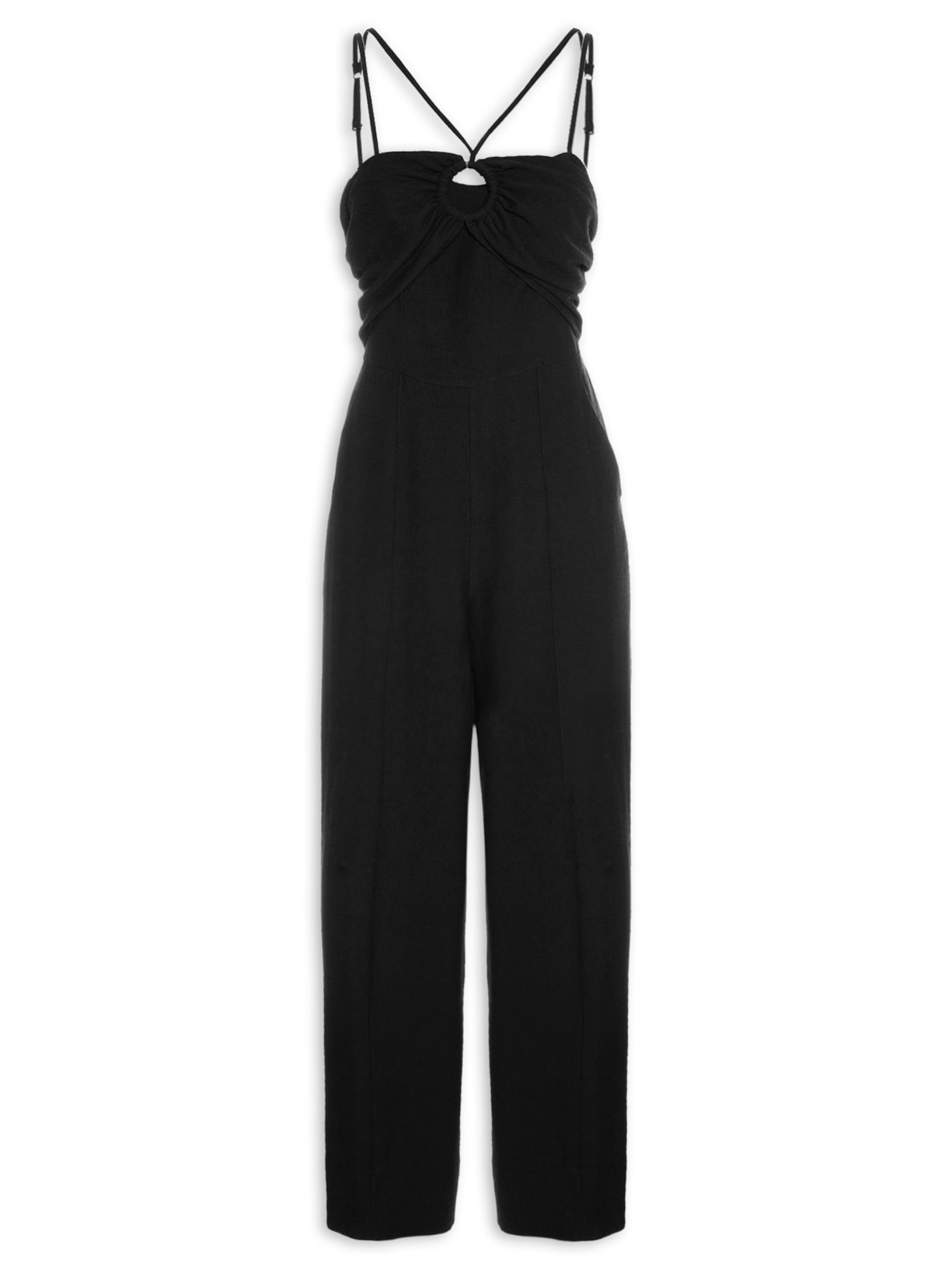 Macacão Feminino Alça Preto '2Essential