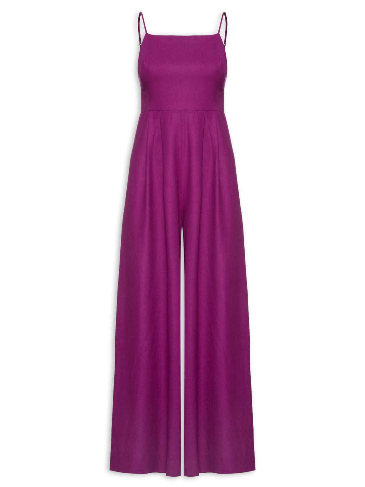 Macacão Feminino Alcinhas Pantalona - Roxo