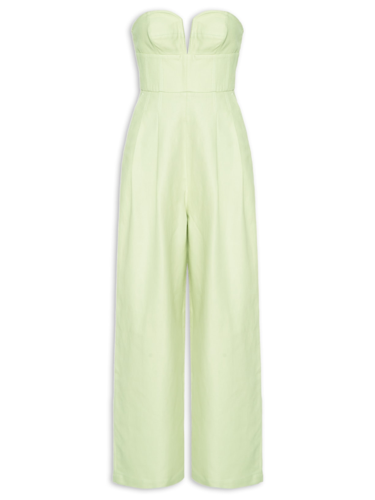 Macacão Feminino Algodão Com Linho - Verde