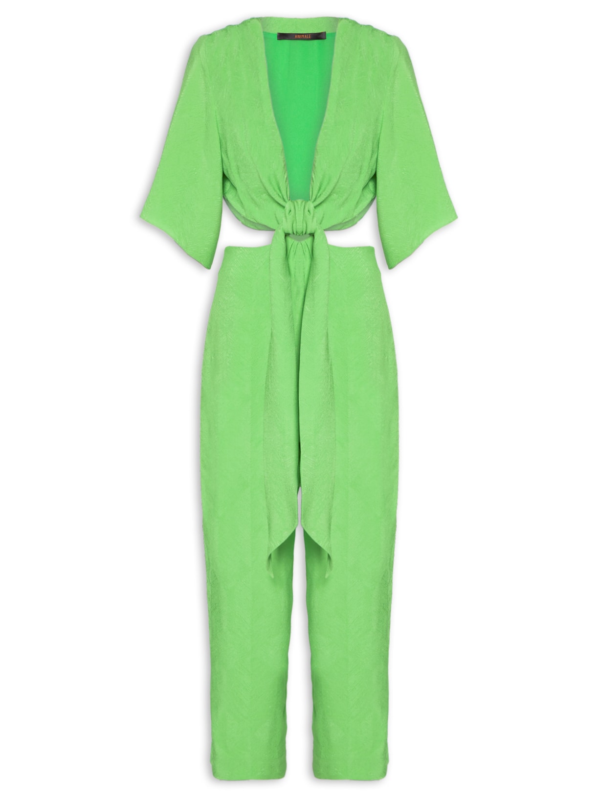 Macacão Feminino Amarração Proa - Verde