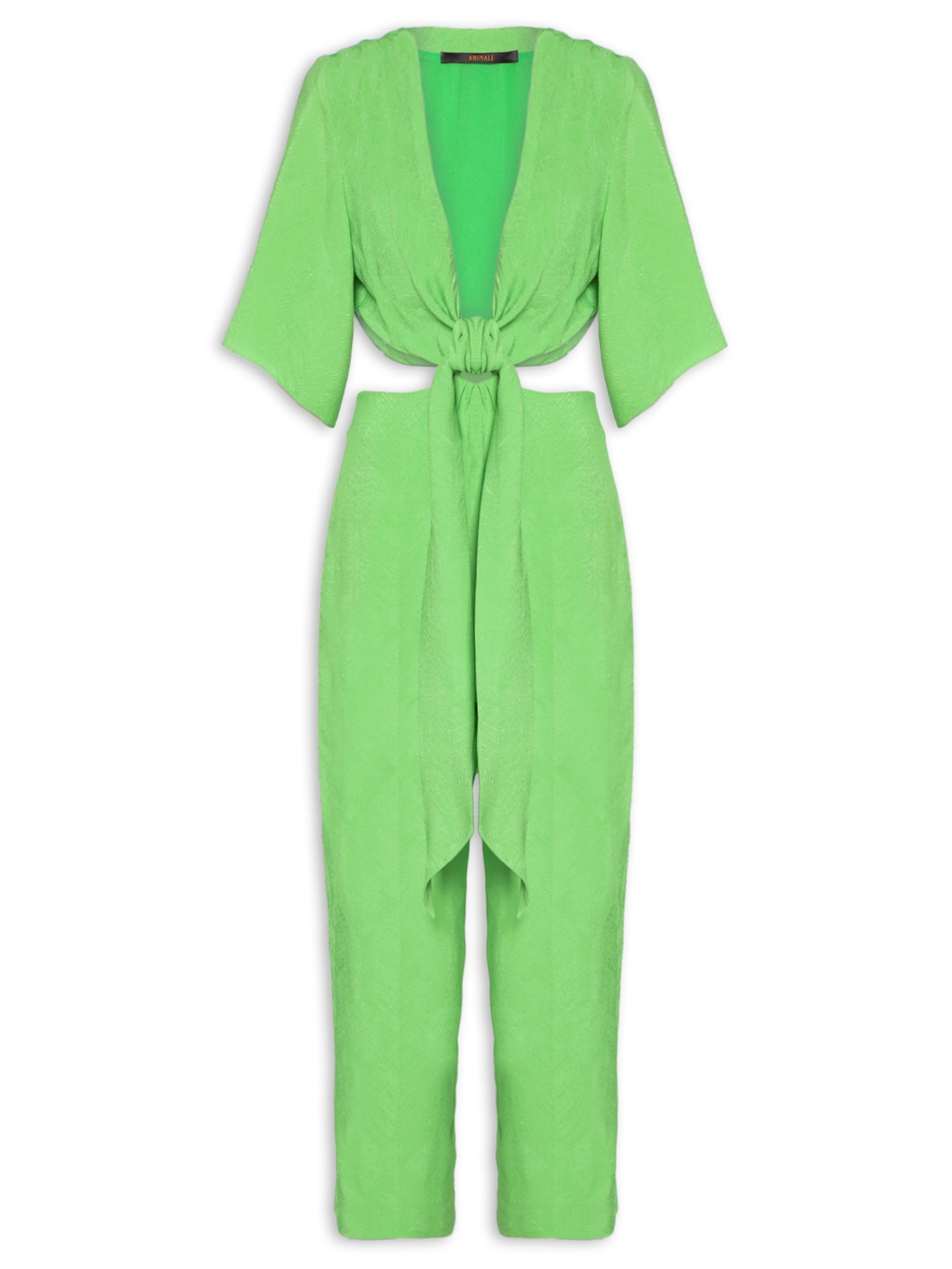 Macacão Feminino Amarração Proa - Verde