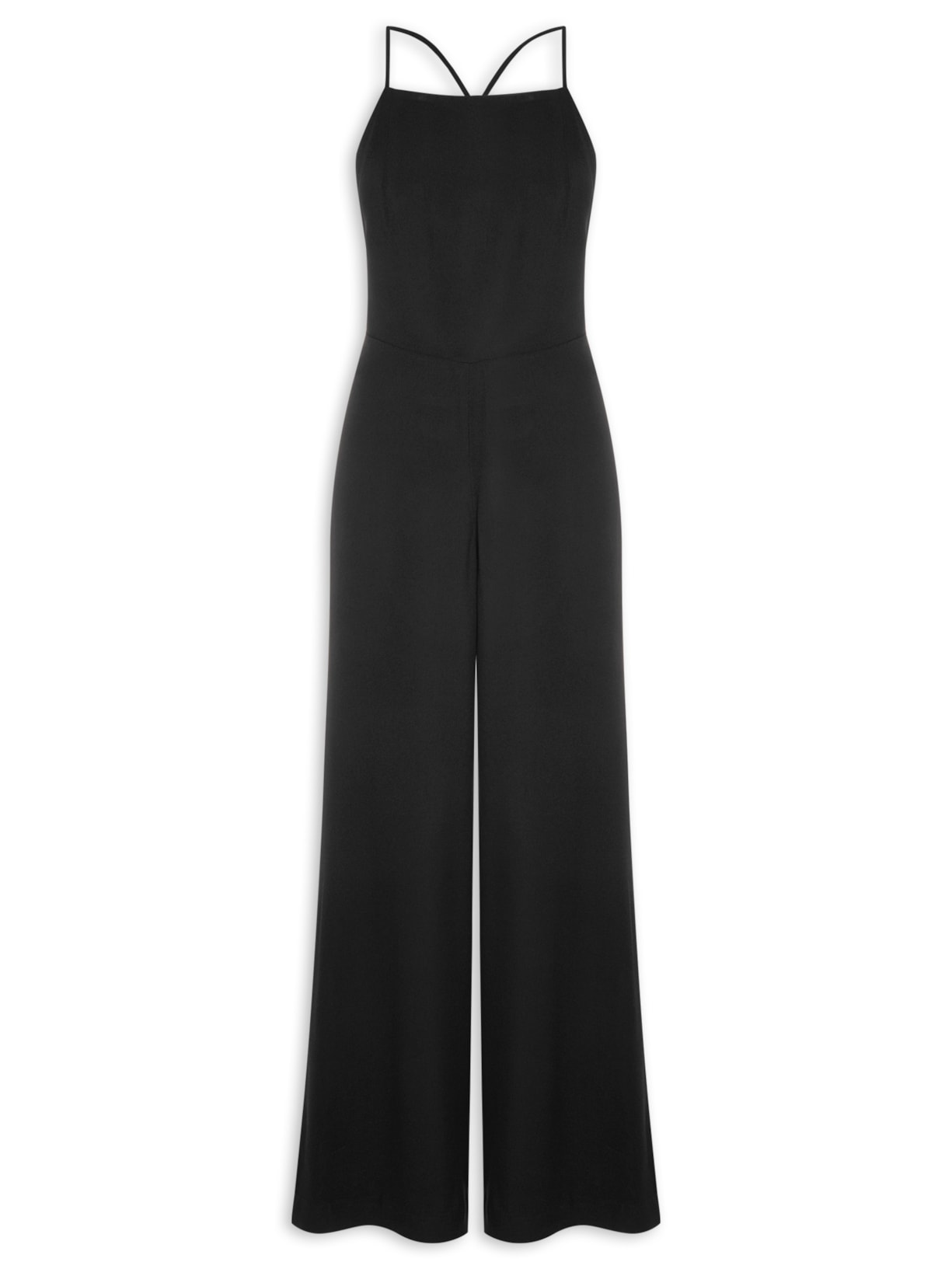 Macacão Feminino Atado - Preto