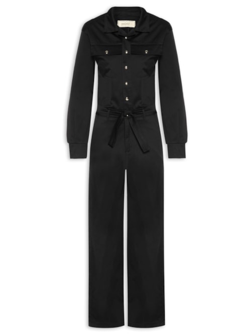 Macacão Feminino August - Preto