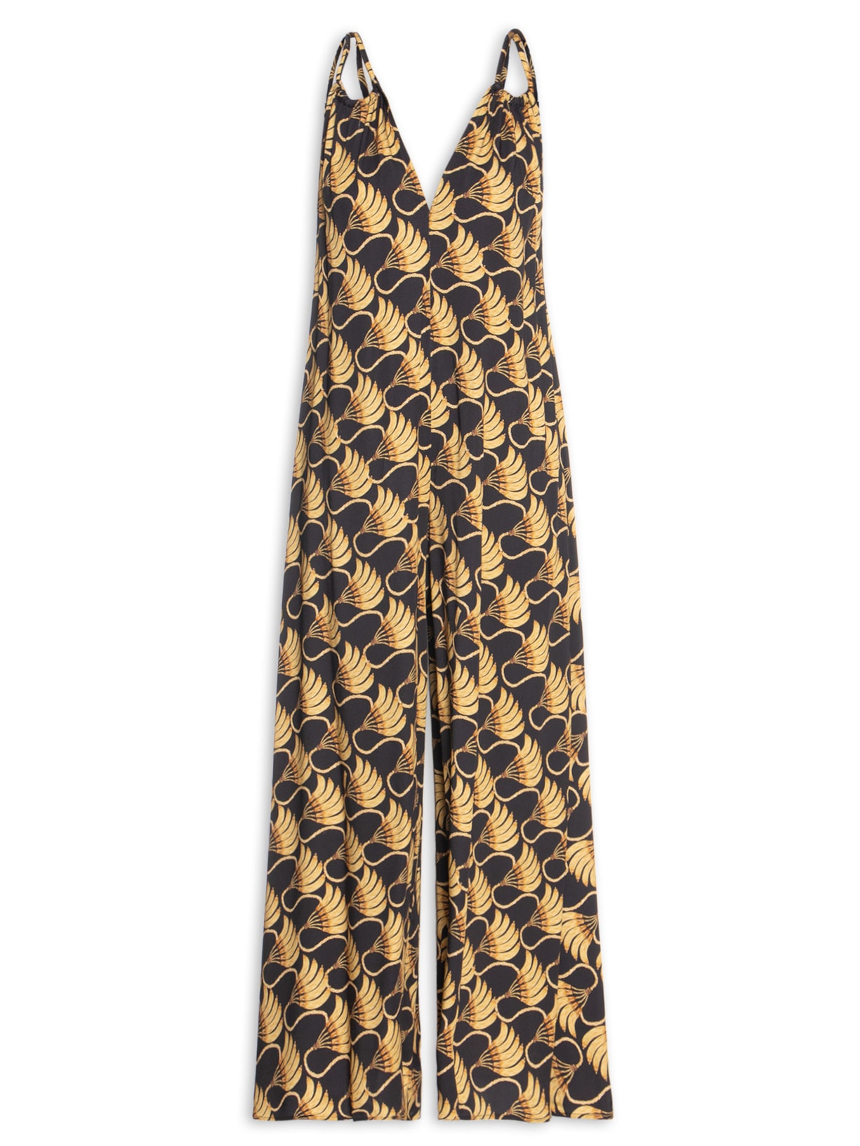 Macacão Feminino Banana Tássel Mini - Preto