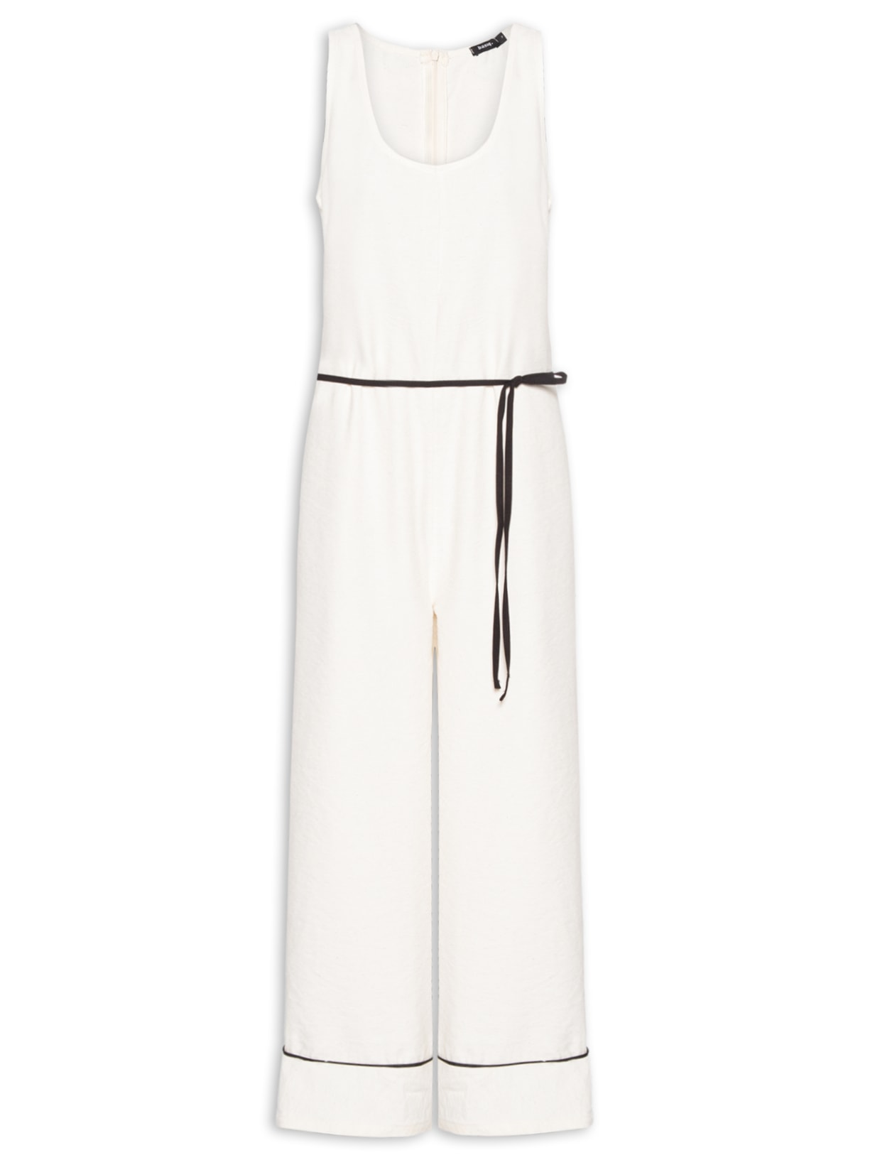 Macacão Feminino Básico Texturizado - Off White