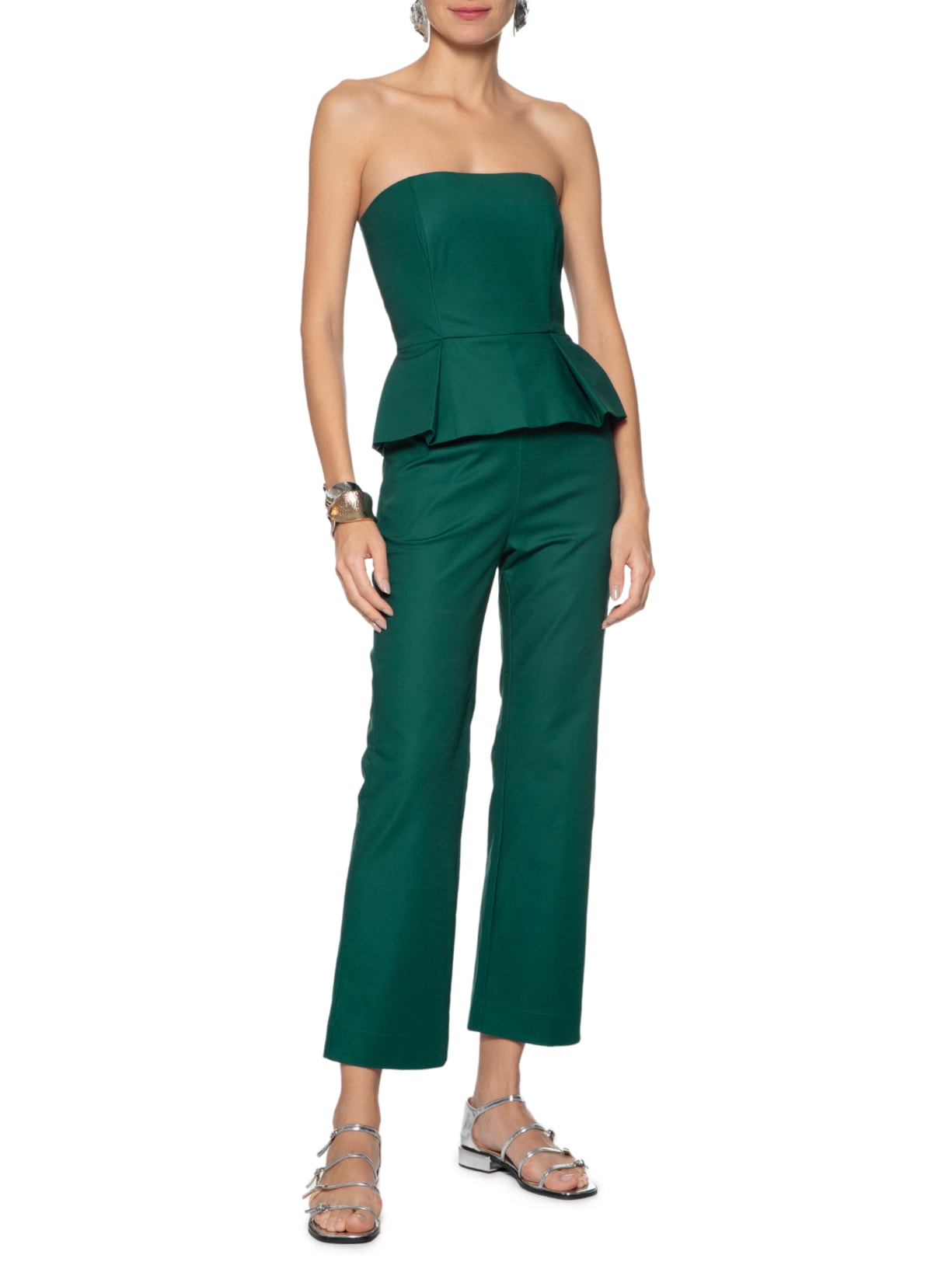 Macacão Feminino Basque Verde Andrea Marques