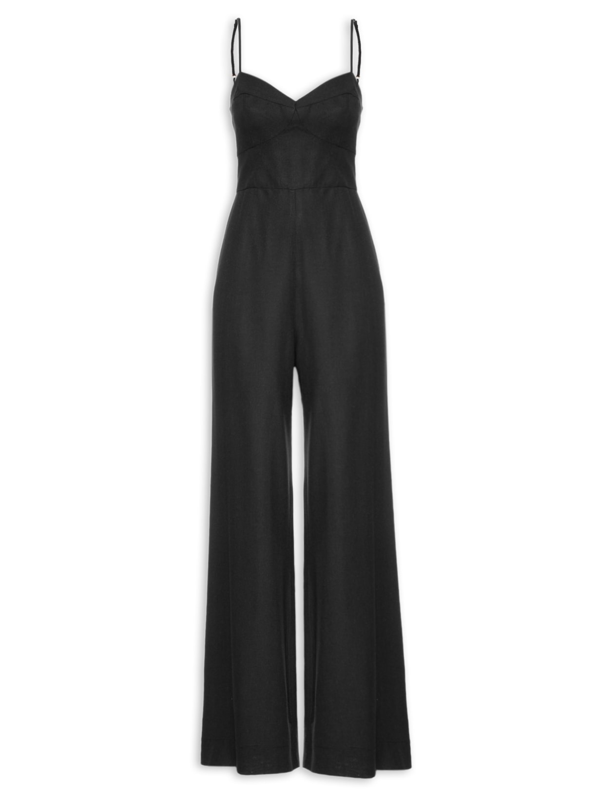 Macacão Feminino Busto Corset - Preto