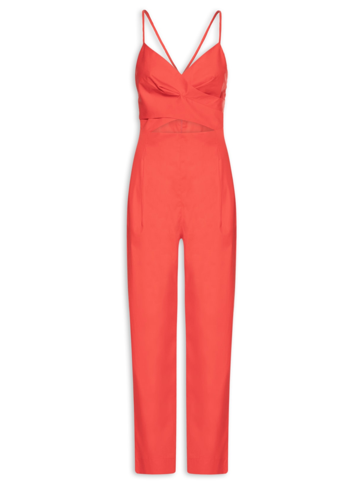 Macacão Feminino Busto Cruzado Vermelho Animale