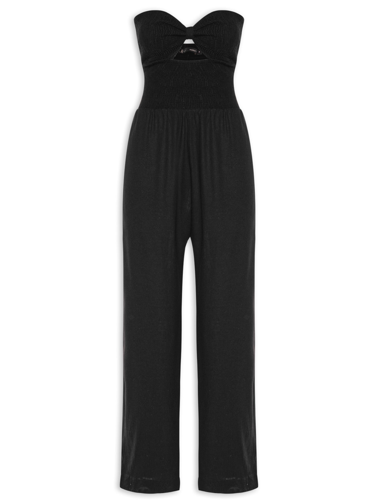 Macacão Feminino Busto Lastex - Preto