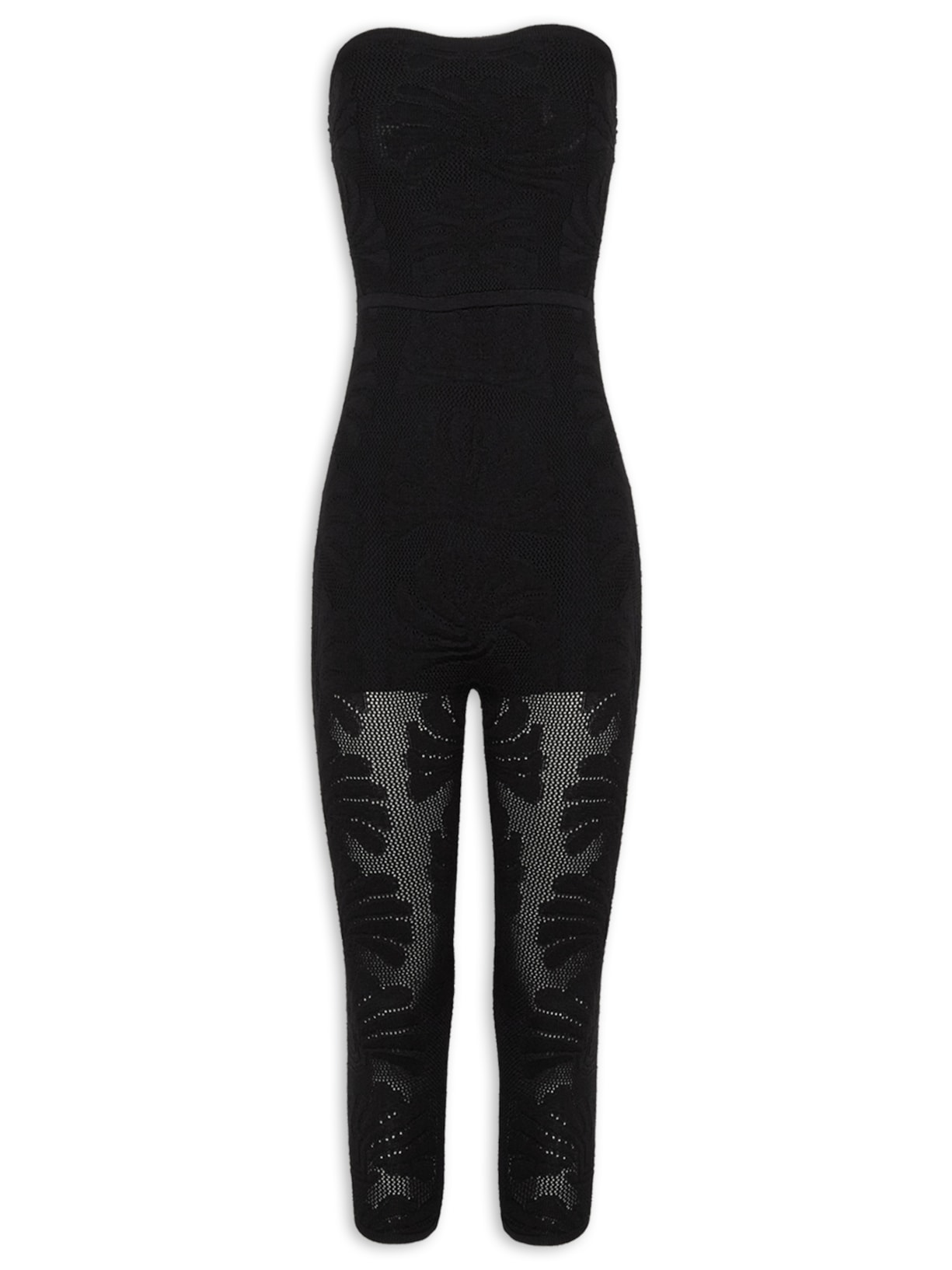 Macacão Feminino Catsuit Marina Tricot - Preto
