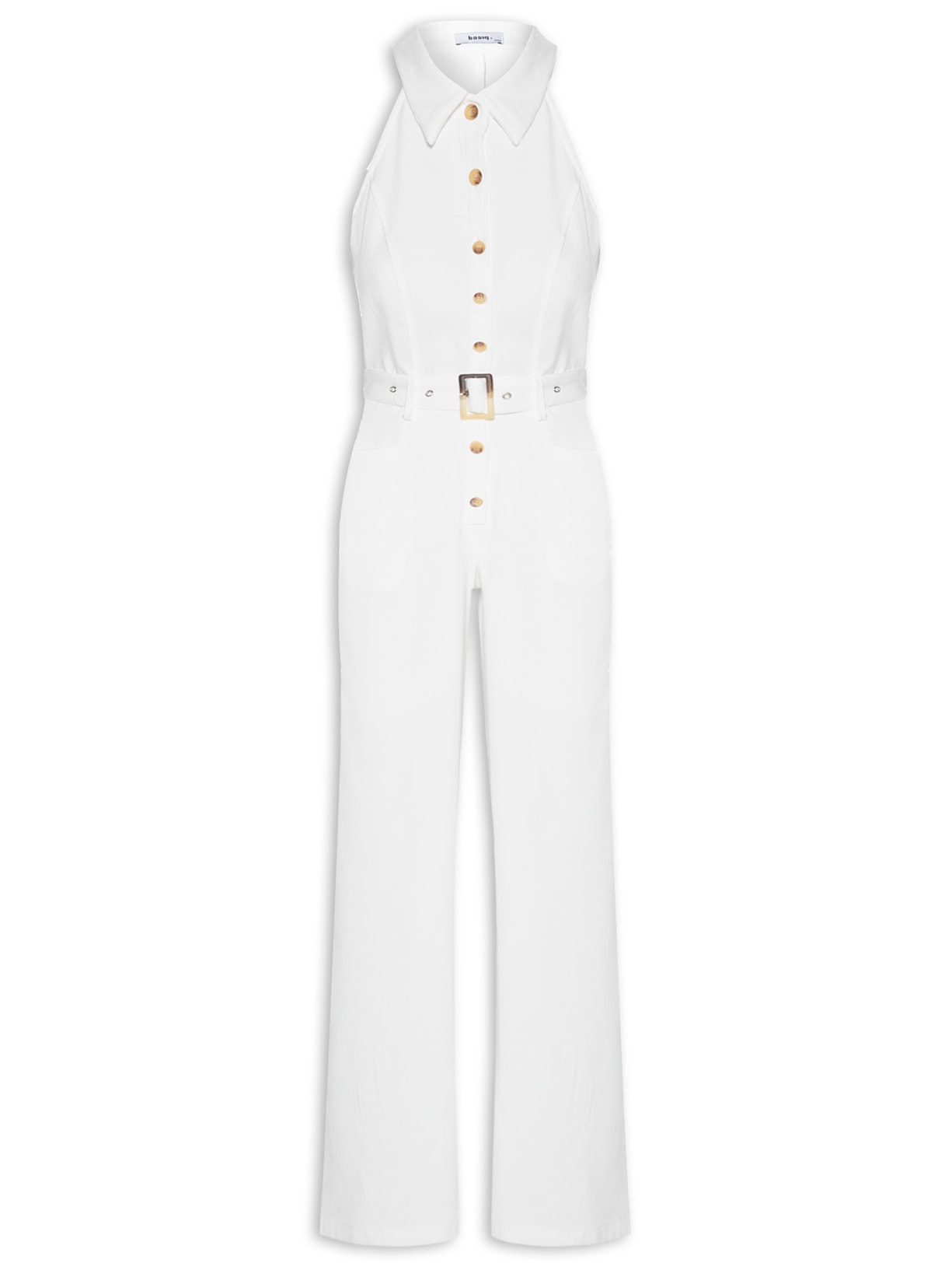 Macacão Feminino Cava Americana - Off White