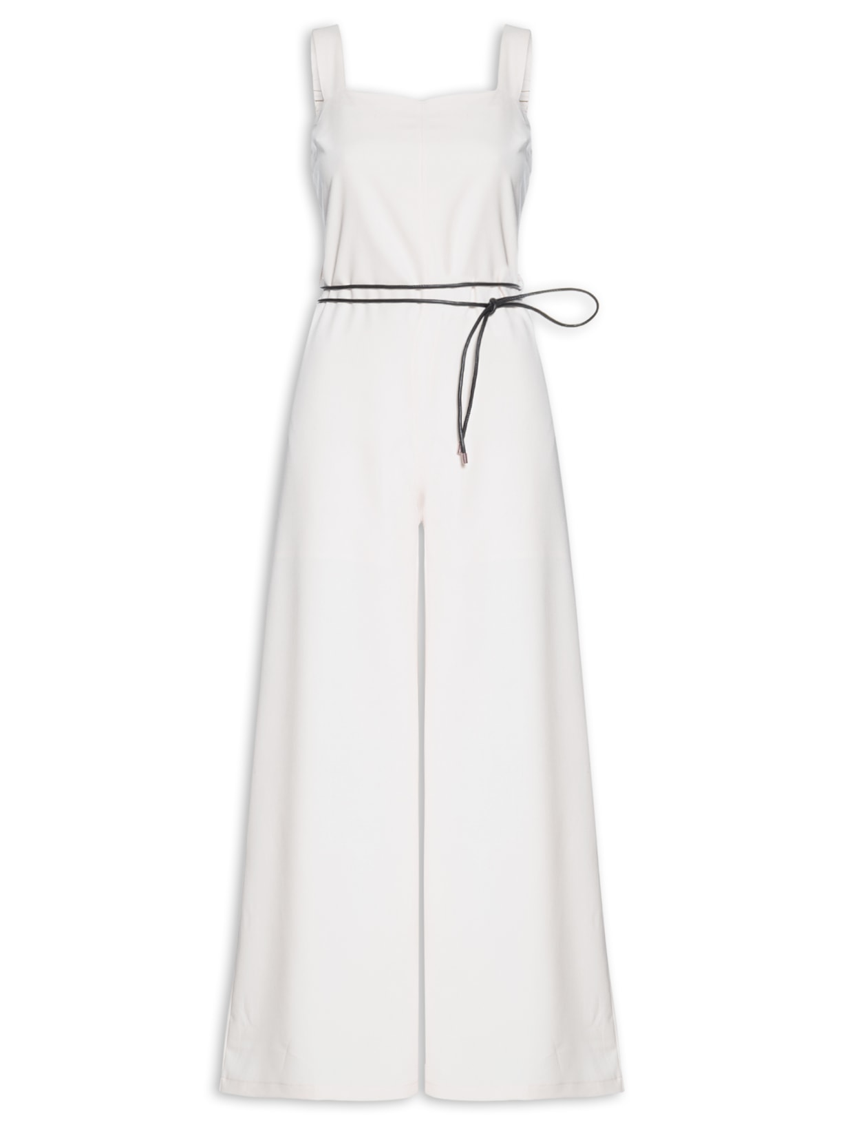 Macacão Feminino Com Cinto Removível - Off White