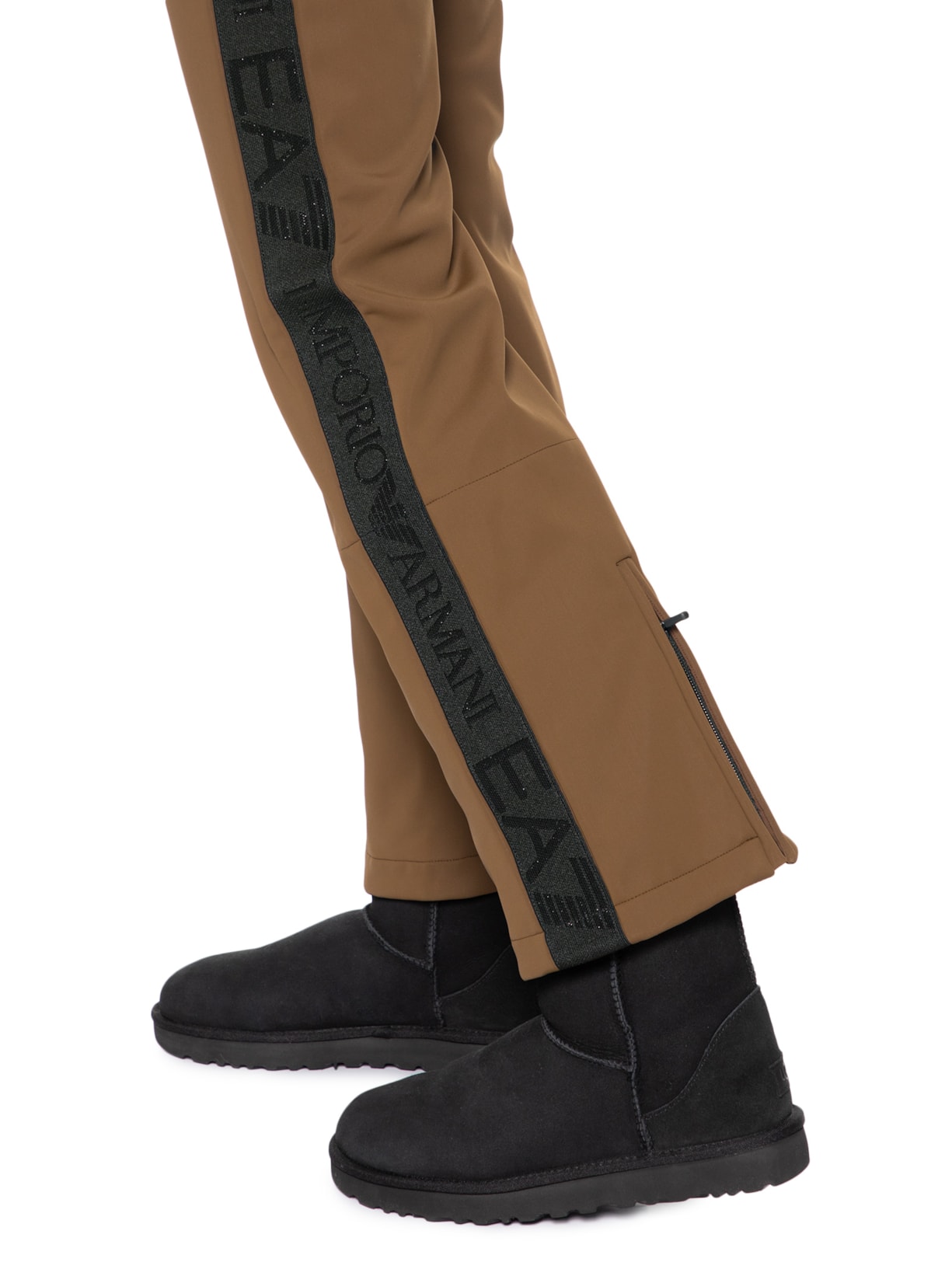 Macacão Feminino Com Cinto Sky Marrom Ea7 Emporio Armani