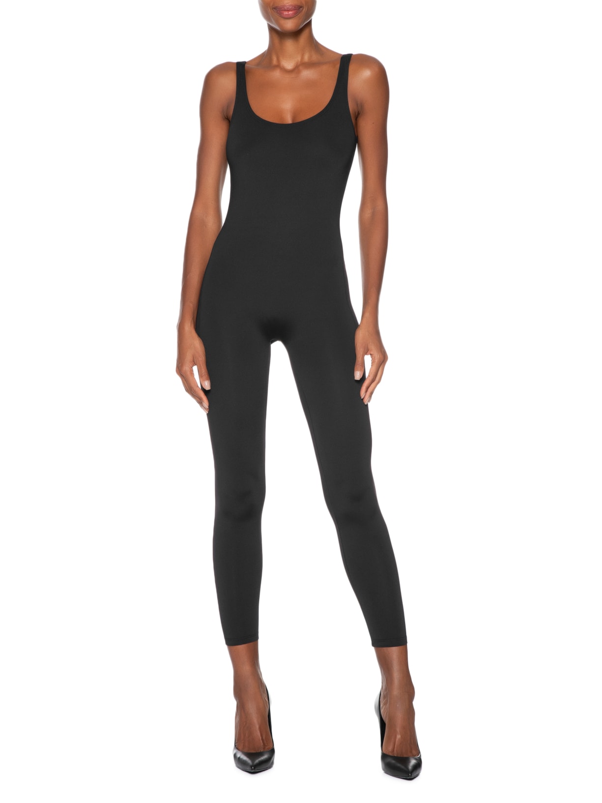 Macacão Feminino Com Decote Costas Profundo Preto '2Essential