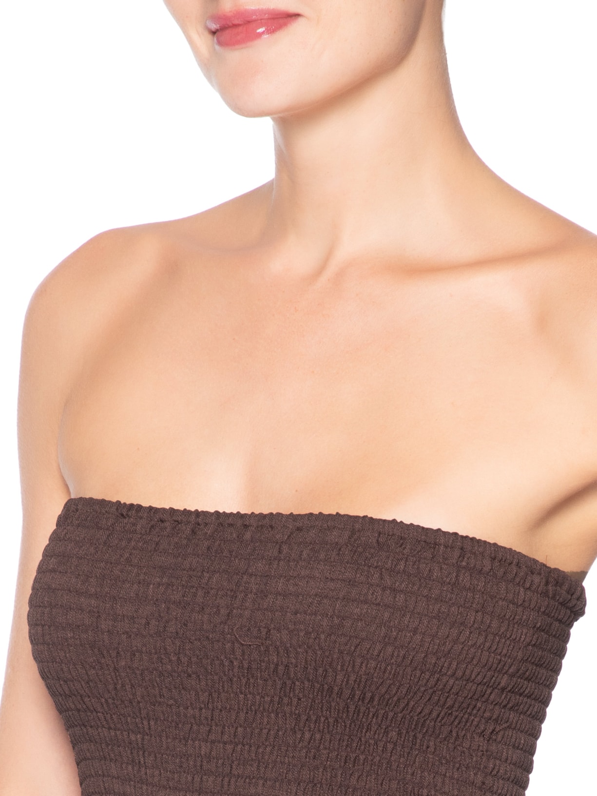 Macacão Feminino Com Lastex Marrom Market 33