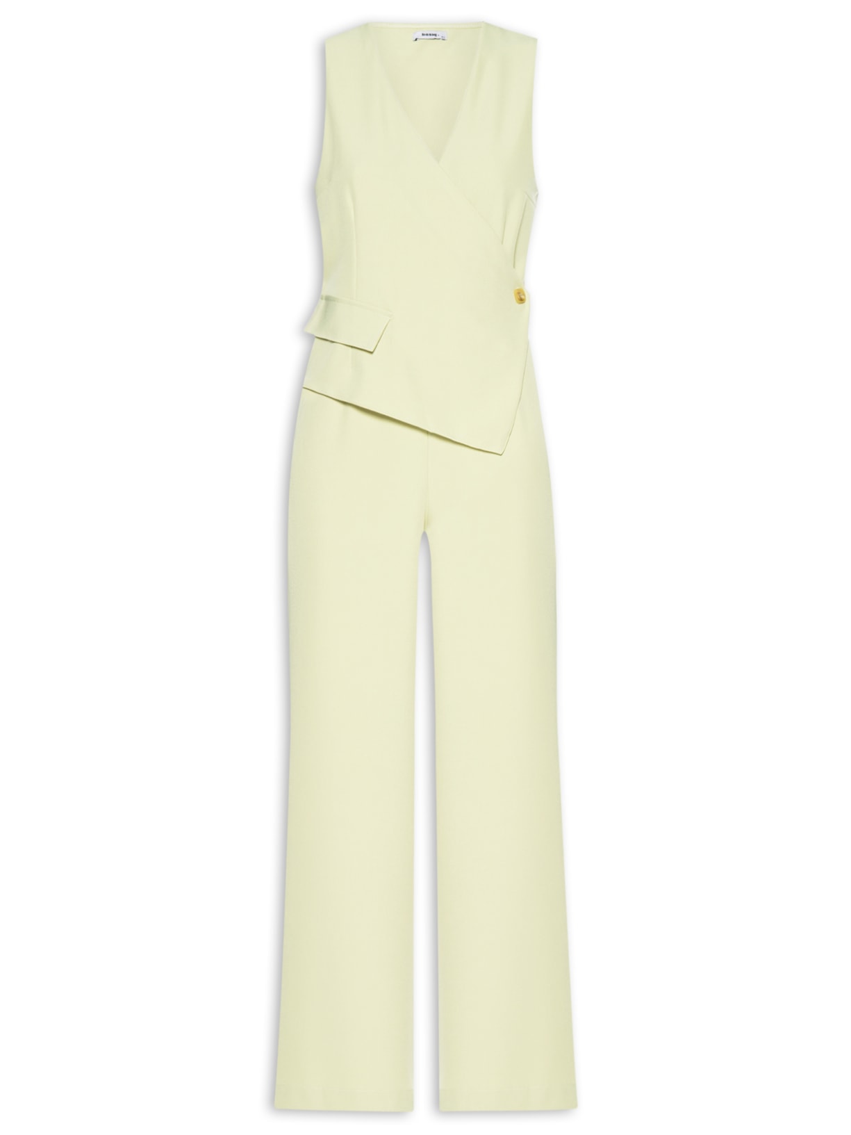 Macacão Feminino Com Transpasse - Verde