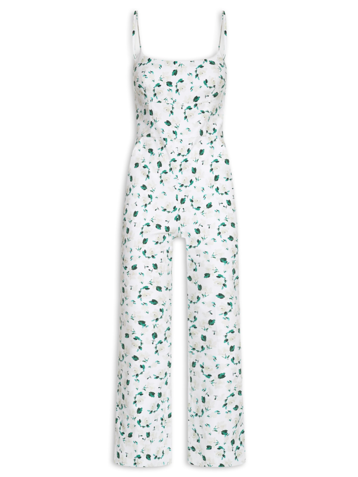 Macacão Feminino Corpete Semi Flare - Branco