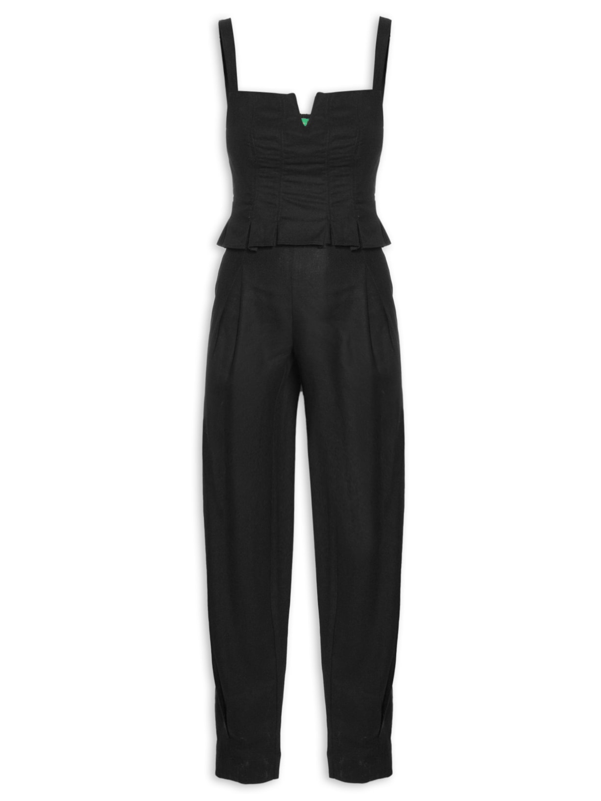 Macacão Feminino Corselet Midi - Preto