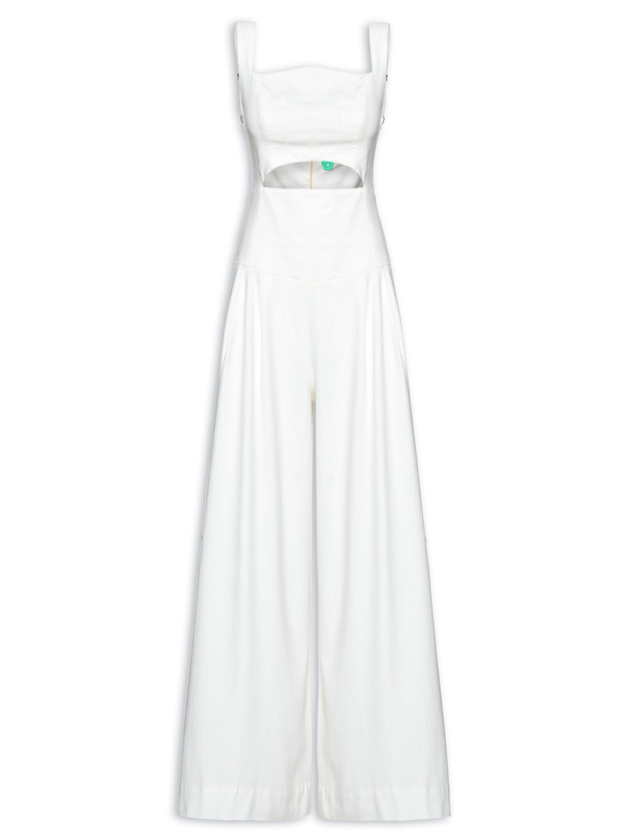 Macacão Feminino Corselet Pantalona - Branco