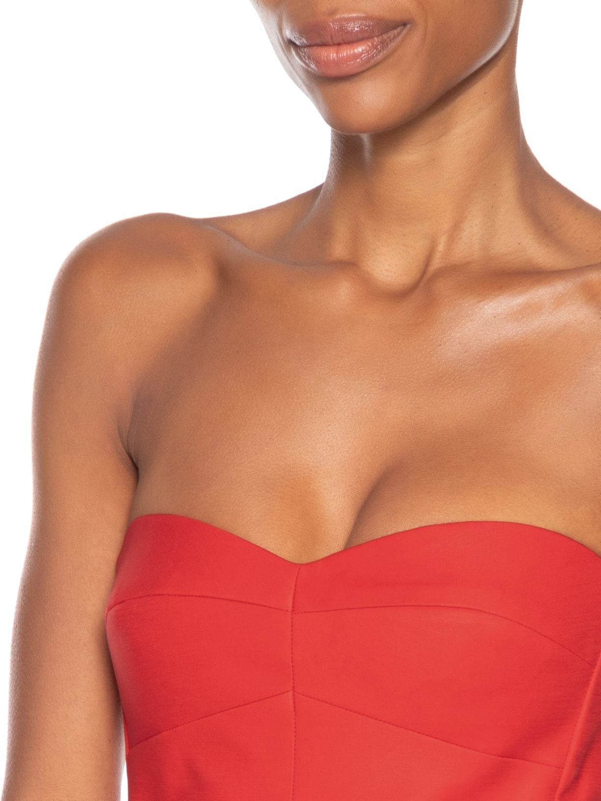 Macacão Feminino Corselet Pregas Vermelho Andrea Marques