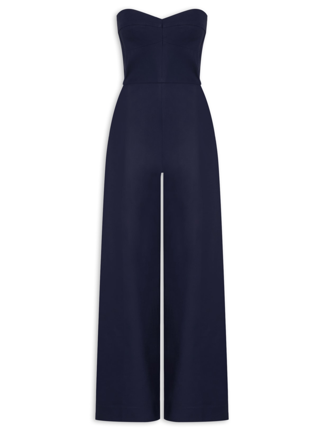 Macacão Feminino Corselet Wide Azul Andrea Marques